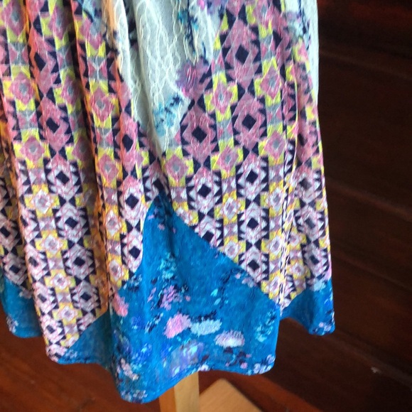 Fire los angels medium dress back cross over with keyhole/ sleeveless/lined - Picture 6 of 14